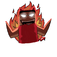Angry Devil Sticker by NobodyP