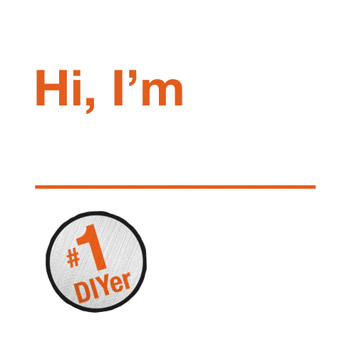 Number One Hello Sticker by The Home Depot