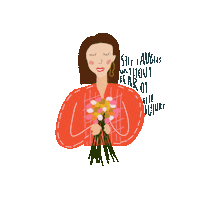 barbsiegraphy girl woman flowers christian Sticker