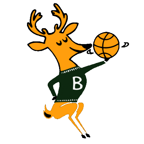 Logo Basketball Sticker by Milwaukee Bucks