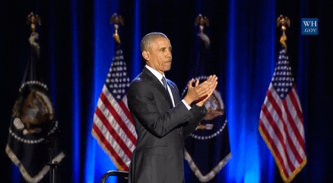 barack obama clapping GIF by Obama