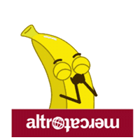 Banana Sticker by Altromercato