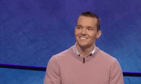 jeopardy giphyupload jeopardy contestants giphyjepcon GIF