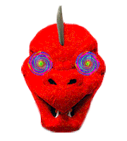 Red Dragon Eyes Sticker by SUNY Oneonta