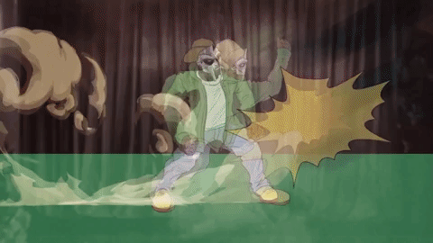 mf doom bomb thrown GIF