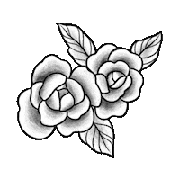 steph_fireflyatelier nature black and white flowers plants Sticker