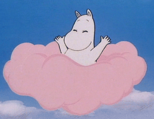 partly cloudy hello GIF