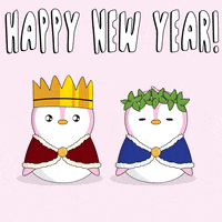 New Year Penguin GIF by Pudgy Penguins