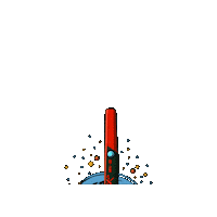 Rocket Detecting Sticker by Crazy Detectors