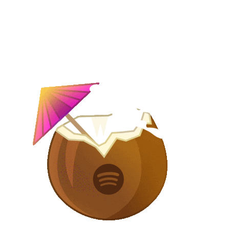 summer coconut Sticker by Spotify