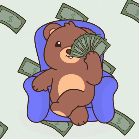 Im Rich Teddy Bear GIF by BEARISH