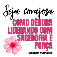 Corajosa Sticker by Comunidade Batista Shalom Joinville