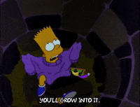 Scared Season 3 GIF by The Simpsons