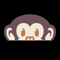 socialapemarketing monkey social blinking pr GIF