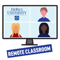 Back To School College Sticker by DePaulU