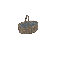 Victoria_michelle_ fruit basket baking cottagecore Sticker