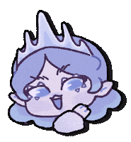 Ice Queen Laugh Sticker by Polygonal Mind