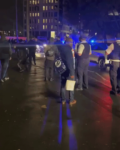 Police Respond as Fireworks Let Off Near Crowds in East London
