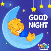 Tired Good Night GIF by Lucas and Friends by RV AppStudios
