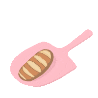 Christmas Cottage Pink Sticker by Hudson Baking Co