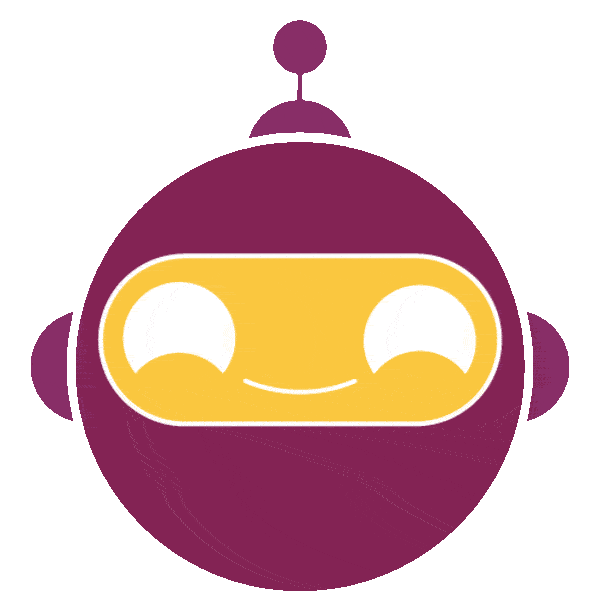 Robot Smiling Sticker by PERQ