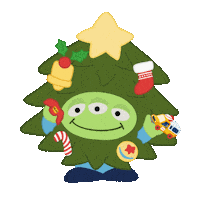 Toy Story Alien Disney Christmas Sticker