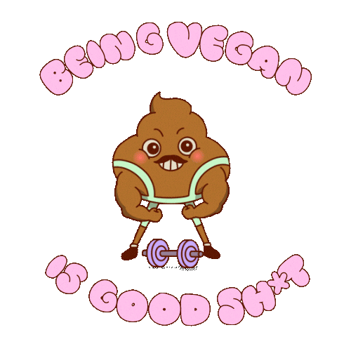 Flexing Plant Based Diet Sticker by PETA