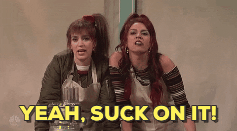 Suck On It British GIF by Saturday Night Live
