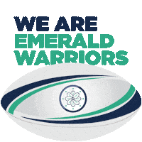 Team Green Rugby Sticker by Emerald Warriors RFC