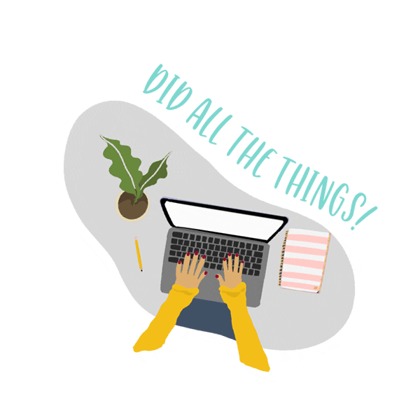 Work From Home Computer Sticker by bloom daily planners
