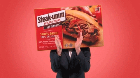 Philly Cheesesteak Applause GIF by Steak-umm