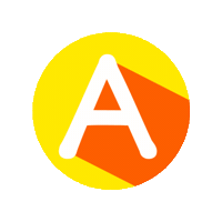 Orange Abc Sticker