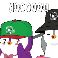 Oh No Penguin Sticker by Pudgy Penguins