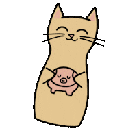 Cat Sticker by Carol Fernandes