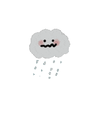 Rain Happyhippo Sticker