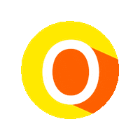 Orange Abc Sticker