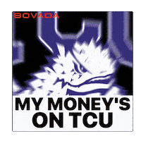 Tcu Football Frogs Sticker by Bovada