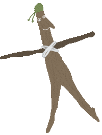 forestschool stickman stick ветка сойкин след Sticker