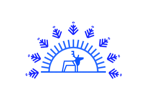 sun deer GIF by Hronotop Graphic