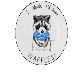 Jimbobart giphygifmaker illustration animal breakfast Sticker