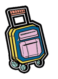 Road Trip Summer Sticker by Toy Doggie