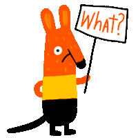 Sad Sign Sticker by Linzie Hunter