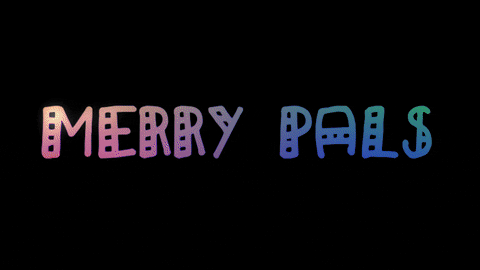 MerryPals giphyupload neon colorful merry GIF