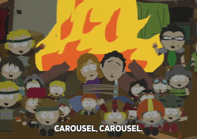 fire cult GIF by South Park 