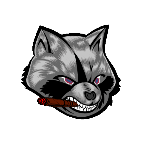 CigarProp cigar cigars trash panda trashpanda Sticker