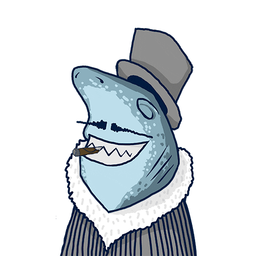 disecker shark cigar fumer requin Sticker