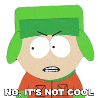 Kyle Broflovski No Sticker by South Park