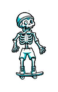 Skate Punk Sticker by Wytchlab