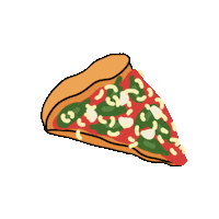 Pizza Time Food Sticker by Ivo Adventures