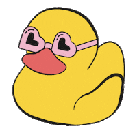 Rubber Duck Sunglasses Sticker by Munchkin